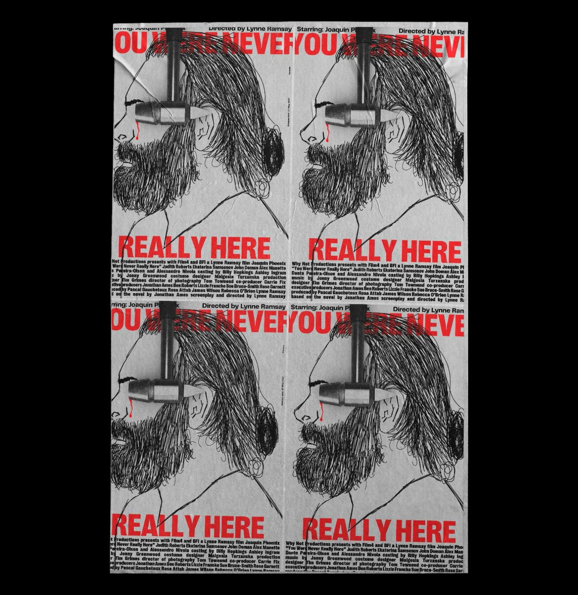 New alt. movie poster for You Were Never Really Here #youwereneverreallyhere #lynneramsay #JoaquinPhoenix #movieposter #alternativemovieposter