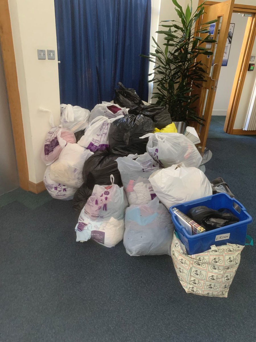AgeUKHerts's tweet photo. Thank you to all who had a rummage through their wardrobes and donated items towards our @ClothesAid collection - what a success! #FundraisingFriday #donation #clothesaid https://t.co/24wNI121Jo