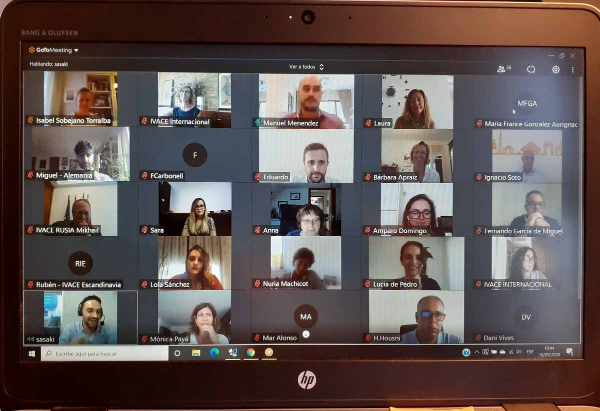 GVAivace's tweet photo. Retomamos el pulso a los mercados exteriores con nuestras reuniones periódicas con la #RedExteriorIvace. Un privilegio contar con profesionales en mercados como Filipinas, Vietnam, Indonesia, India, Japón, Alemania, Francia, UK, Polonia, Rusia, Marruecos o Argelia. https://t.co/wvVsTZ9NG7
