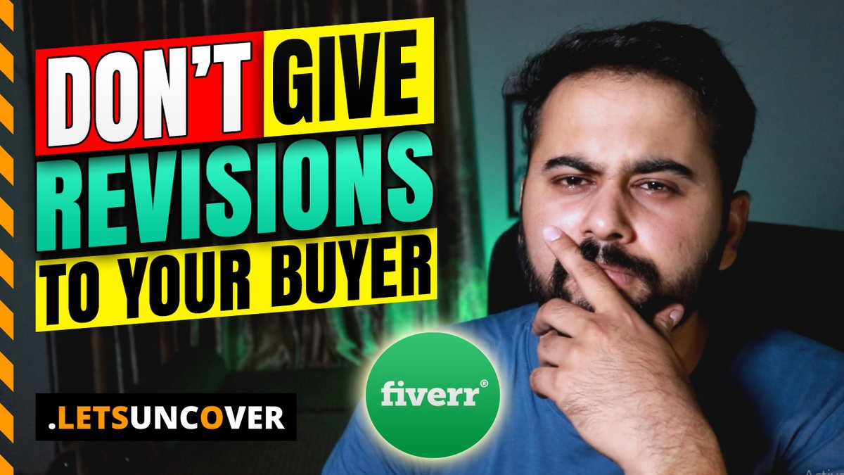 Lets_Uncover's tweet image. Don't Give Revisions to Fiverr Buyers, Fiverr Tips and Tricks 2020, Fiverr tutorial for beginners
youtu.be/YbPjACHOgas
.
.
#LetsUncover #Fiverr #FiverrTutorial #FiverrTips #OnlineEarning #Makemoney #DigitalPakistan #DigitalSkills