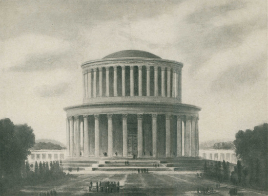 The decision to build the Pantheon was never executed. Its fate may be connected with the turning point of Stalinist architectural projects after Stalin's death, and with the official condemnation of Joseph Stalin, whose body was removed from the Lenin Mausoleum in 1961