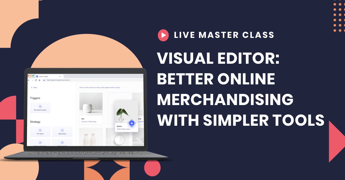 Have you heard of our drag-and-drop online merchandising tool, the Visual Editor? Join us on Sept 16th for a hands-on overview of this powerful feature. 🚀 

🌎  Register for Americas → bit.ly/2Rg9rwu
🌍  Register for EMEA &amp; APAC → bit.ly/3bJQBqO