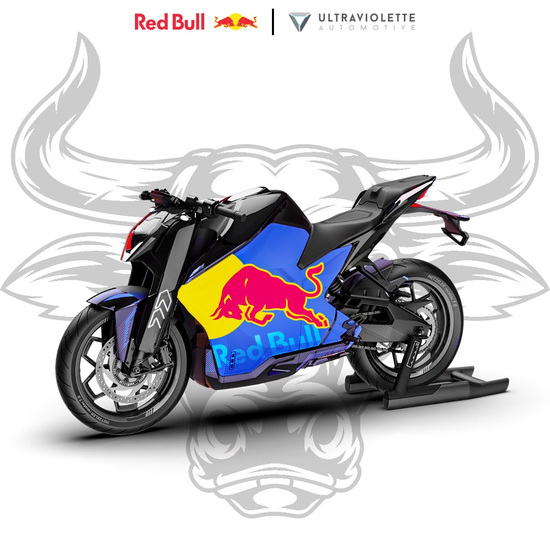 BlksheepNtwrk's tweet photo. Fueled with drive and zest, we present to you a collaboration of the most energetic duet,
@UltravioletteEV X @redbull
#BlacksheepNetwork #Breakingodds #RedBull #Ultravioletteelectric https://t.co/jZJlgYmif5