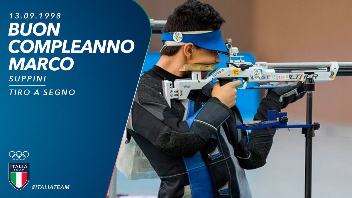 ItaliaTeam_it's tweet photo. Astro nascente del tiro a segno #ItaliaTeam, compie gli anni Marco #Suppini! ๐
#HappyBday @uits_sport https://t.co/XJEHatIt5d