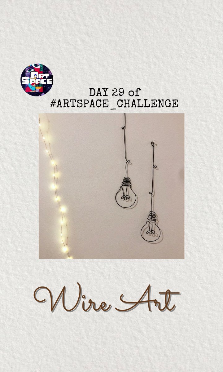 CltARTSPACE's tweet photo. DAY 29 
 #ARTSPACE_CHALLENGE
.
.
.
.
.
WIRE ART 💫 https://t.co/uXXcpYQ7xF
