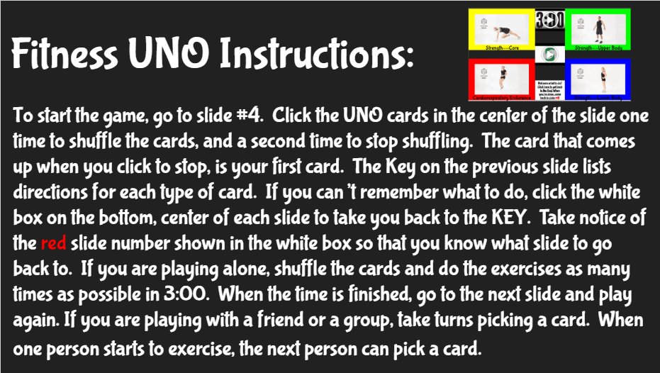 RM_SHES_PE's tweet photo. #physed #HPEatHome #elearning  Thank you @foes4sports for teaching me some new skills.  Here's an UNO Fitness game to go along with the UNO Randomizer!  https://t.co/0ZWFnc6LiC

https://t.co/aVyxz6IMwH https://t.co/tOrbm0MAZ3