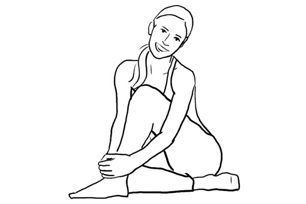 11. simple and friendly pose for a model sitting on the ground. Try different directions and angles.