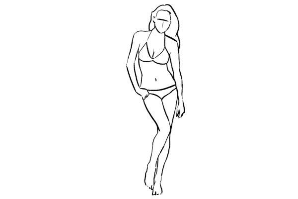 Note that full height settings are very demanding and work well only with slim to athletic body types. Posing guidelines are simple: The body should be arched in an S shape, hands should be relaxed, while the weight finds support on just one leg.