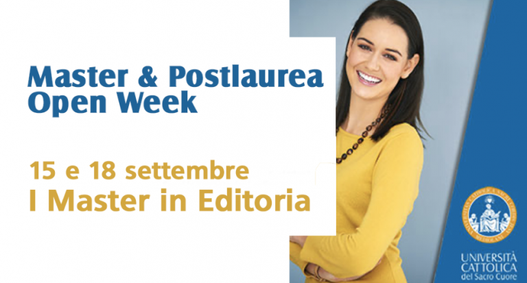 📚 Scopri i nostri #Master in #Editoria <a href="/Unicatt/">Università Cattolica</a>
2 appuntamenti online, martedì #15settembre, con docenti ed ex allievi:
ore 11.00: Master BookTelling. Comunicare e vendere contenuti editoriali
ore 14.00: Master Professione Editoria cartacea e digitale
👉 bit.ly/MasterEditoria…