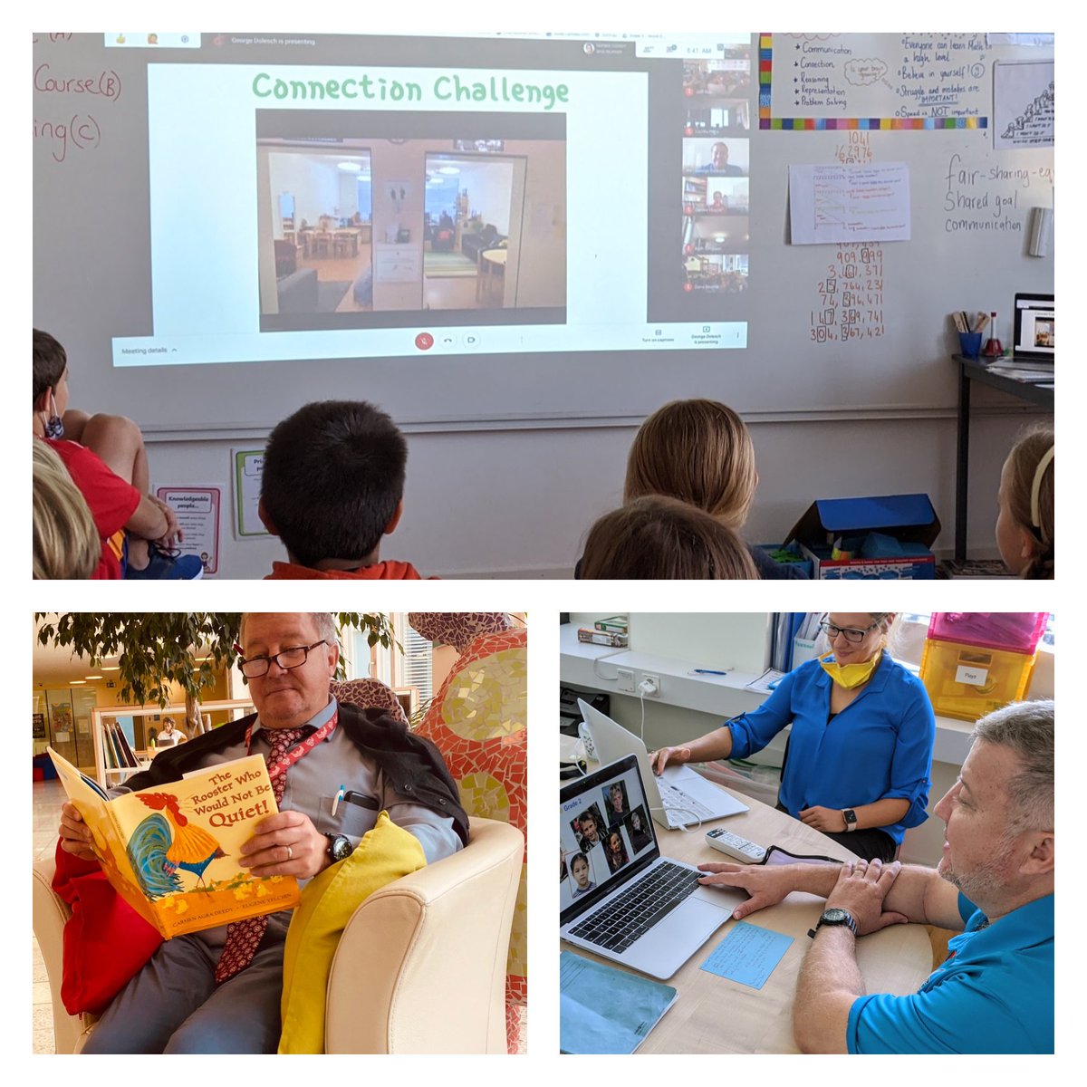 GDolesch's tweet image. 420 students, 54 teachers, 19 Teaching Assistants, 1 connection through our first virtual assembly for 2020/21 school year. So cool! Used #GoogleMeet to bring us together. @ISBasel #Connections