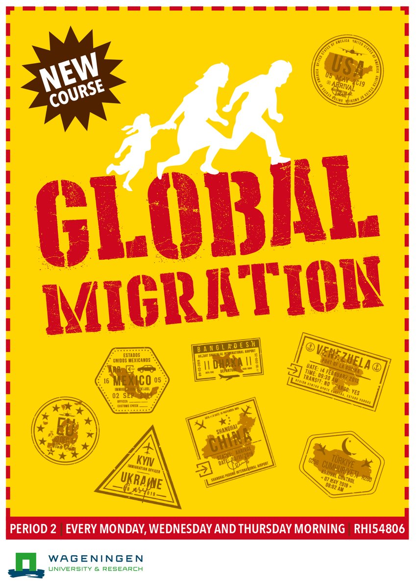 New course in period 2: Global Migration (RHI54806).