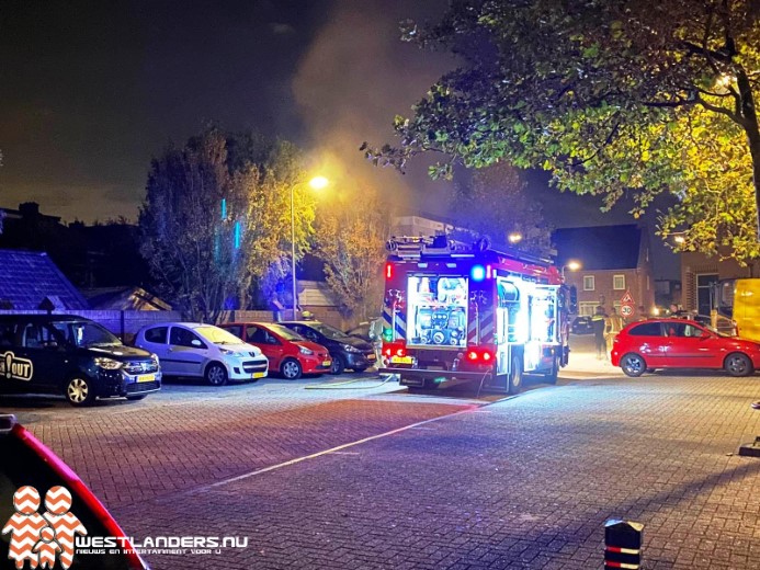 Autobrand aan de Brinkstraat..