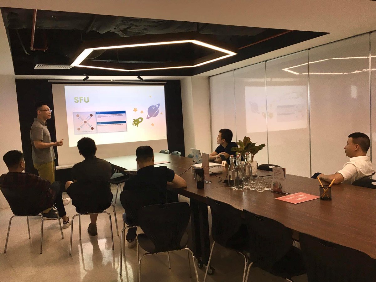 LinViet's tweet photo. Interesting workshop about WebRTC Introduction by Trịnh Huy Hoàng.

Thank you for your presentation! 👍👍👍

#LinagoraVietnam #linviet #internalworkshop #WebRTC https://t.co/0oYff3ljOV