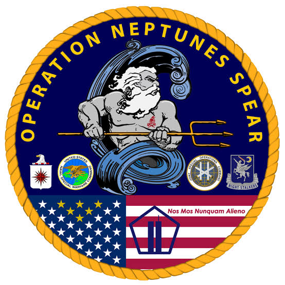 Kode operasi ini diambil dari Tombak Neptunus yang muncul di lambang Perang Khusus Angkatan Laut AS, dengan tiga cabang trisula yang mewakili kapasitas operasional SEAL di laut, udara, dan darat.