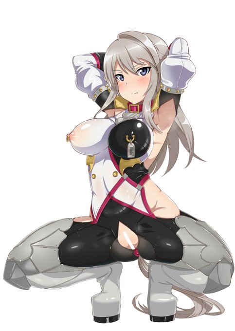 【NSFW】アリスギアの紺堂地衛理生徒会長。何度トリプルピックアップで修羅に堕ちたことか。支援サイトではポニーガール風な差分があるでござ。 