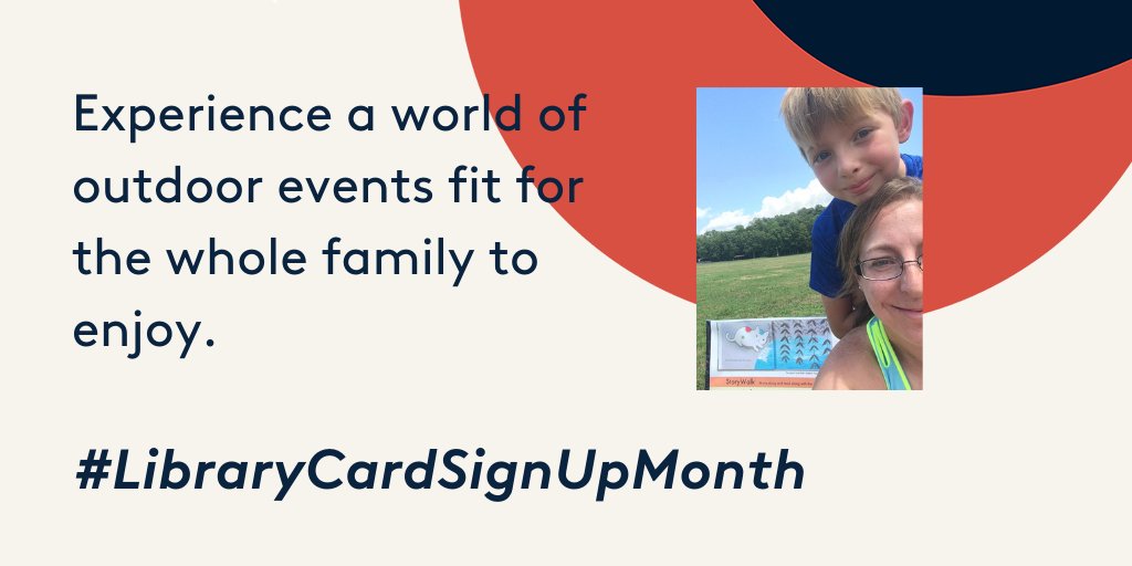Looking for fun (and safe) events outside? From storytimes to painting, we have one for you.  https://cinlib.org/32lloaA  #LibraryCardSignUpMonth