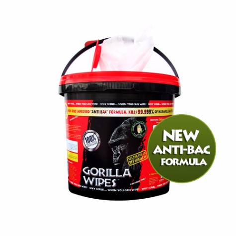 Nitrile gloves to work gloves, de-icer to rock salt, we supply a range of ancillary products.
We sell Gorilla Wipes in tubs of 80 or 250, great for wiping down surfaces!
Whatever you need, call us on 01452 730774 or email enquiries@hydraulicequipment.net