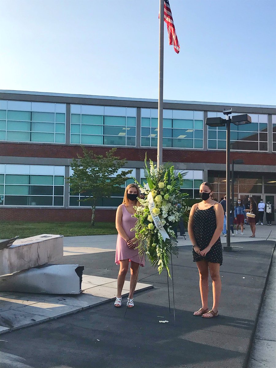 Laying of the ceremonial wreath at the 9/11 Memorial Service