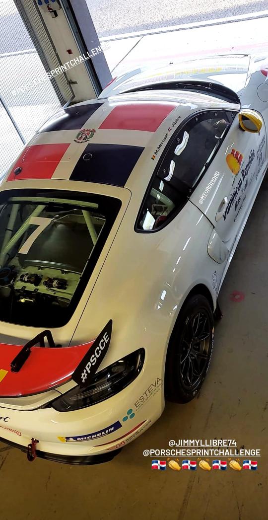 #automovilismo Todo listo, Jimmy Llibre Jr esta presente en su 2da carrera de la #PORSCHESPRINTCHALLENGE poniendo el alto la bandera tricolor en la República Checa. Desde ya recibe las buenas vibra de todo el pueblo Dominicano. Vamo arriba @MTurismoRD <a href="/DavidColladoM/">David Collado</a> <a href="/sergiocarlo/">Sergio Carlo</a>