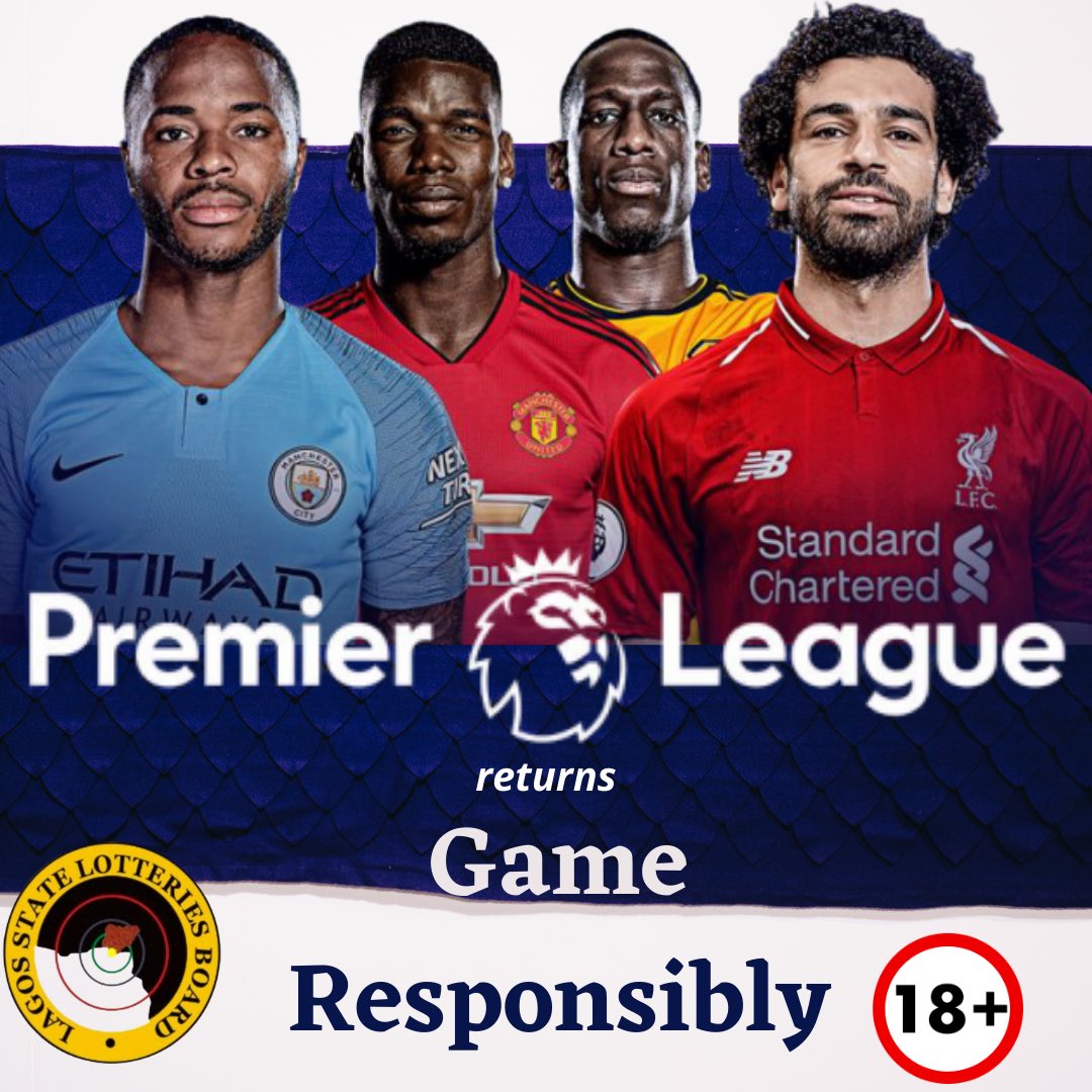 lslga_'s tweet photo. As the Premier League resumes, Lagos State Lotteries Board urges you to Game Responsibly and Stay Safe. #Gameresponsibly #ThinkResponsibly #Lslb
#lagosstategovt #Premierleague #FridayFeeling https://t.co/pCIQ8tD4GE