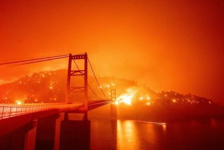 oo84047709's tweet photo. #pray_for_California

ကယ်လီဖိုးနီးယားတောမီးလောင်မူကြောင့်
ပတ်ဝန်းကျင်ရှိမြို့များမီးခိုးများကြောင့်
လီမ္မော်ရောင်ဖြင့်ဖုံးလွမ်းနေသည်။ https://t.co/LNtzRk8kaJ