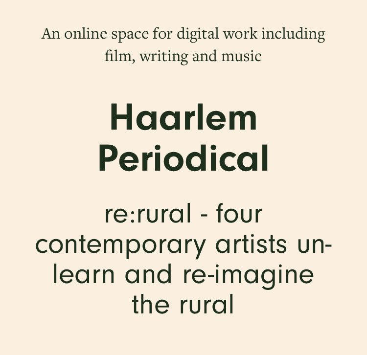 HaarlemArtspace's tweet photo. Haarlem Periodical is now Live!!!

#rerural #haarlemartspace #paulinewoolley #annaleedavis #sculpture #outdoors #film #feralpractice #deirdreomahony #galleryopening #culturematters #acesupported #haarlemmill #rural #cvanem #art #derbyshiredales #derbyshire #contemporaryart https://t.co/9LFlK1841x