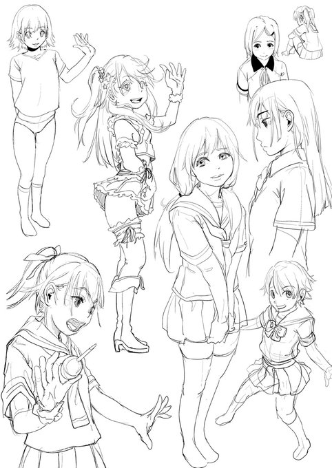 今日のわんらく2枚め。真ん中らへんのアイドルクロがお気に入り 