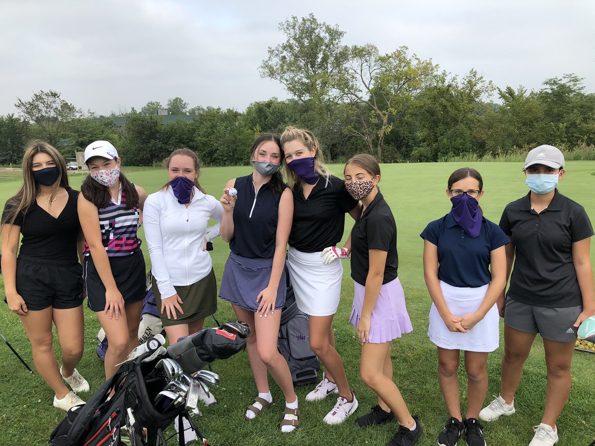 Woodhavengolf's tweet photo. Congrats to our golf team on their first team win of the year!  We had four of our girls score in the forties to seal the victory!
Abi (42)
Emily (42)
Ella (46)
Raegan (47) https://t.co/1Is5PP00EO