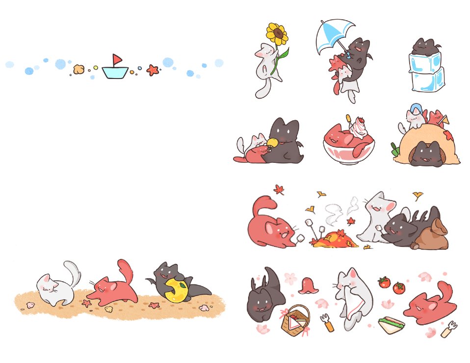 구세즈 패키지때 그린 것들!