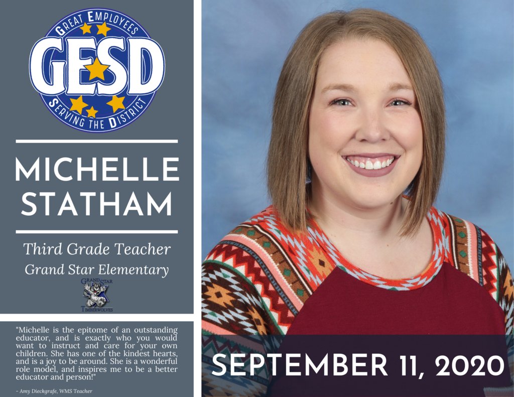 Congratulations to this week's GESD Winner, Michelle Statham! Read more here: usd231.com/article/305577…
@GSETimberwolves
