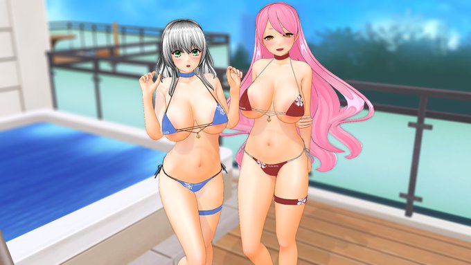 規格外の巨乳には乳輪がはみ出るくらいのビキニが一番いいって死んだばあちゃんが言ってた 