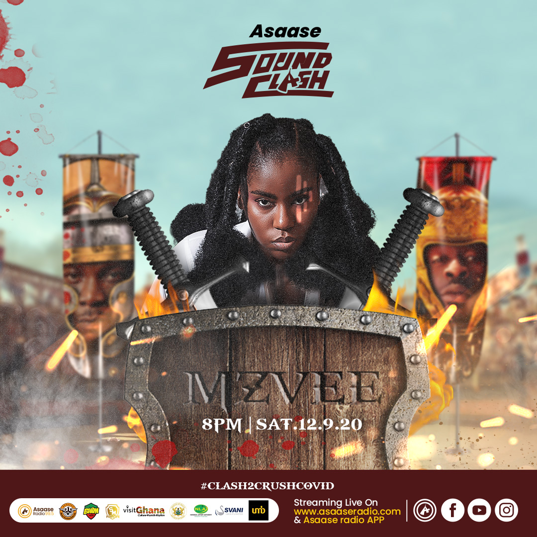 asaaseradio995's tweet photo. 📢📢 It's on tomorrow night!📢📢

@mzveegh will be performing!

#AsaaseSoundClash #ClashToCrushCOVID https://t.co/n4NSShSG5P