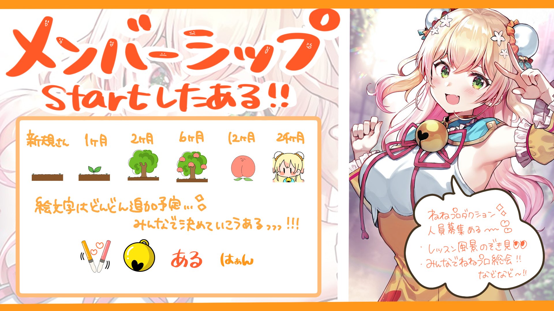 ホロライブメンバーシップ応援デラックスプラン限定カード桃鈴ねね