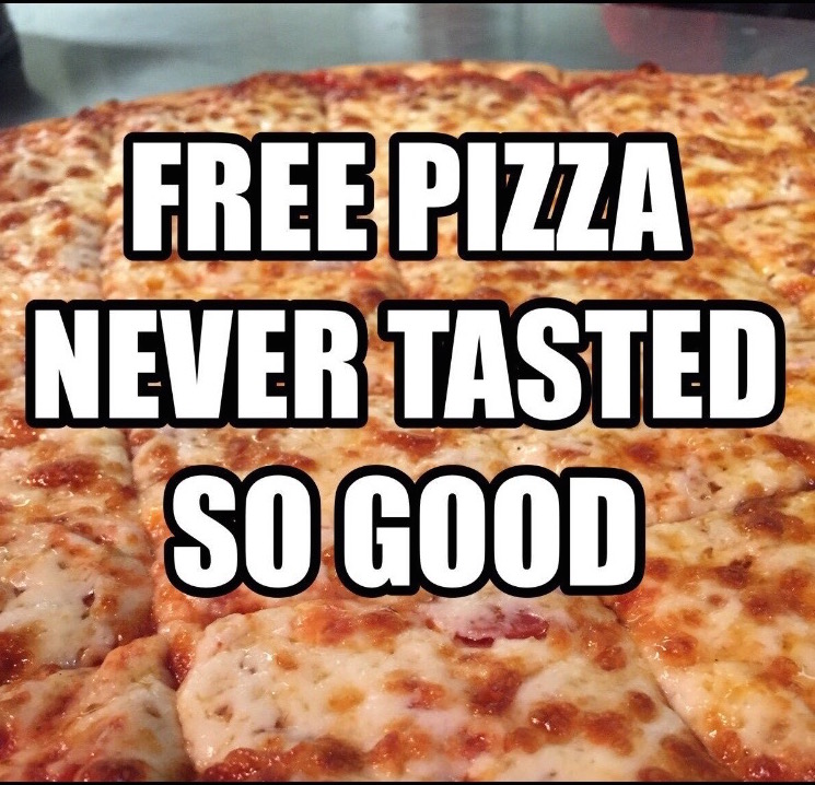 It's #FreePizzaFriday! Who wants a FREE pizza?! Hit that RT button for your chance to win a free large one topping from Mister B's! Must follow to win. 🍕