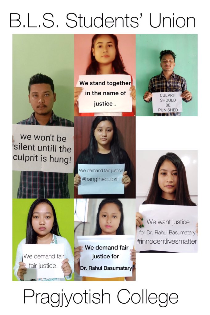 daisybasumatar4's tweet photo. We stand together for Lt. Dr. Rahul Basumatary’s justice. 
#JusticeforDrRahulBasumatary 
#JusticeforDoctors 
@Jorhat_Police 
@sarbanandsonwal 
@himantabiswa 
@CMOfficeAssam 
@assampolice https://t.co/UpCfgum0mJ