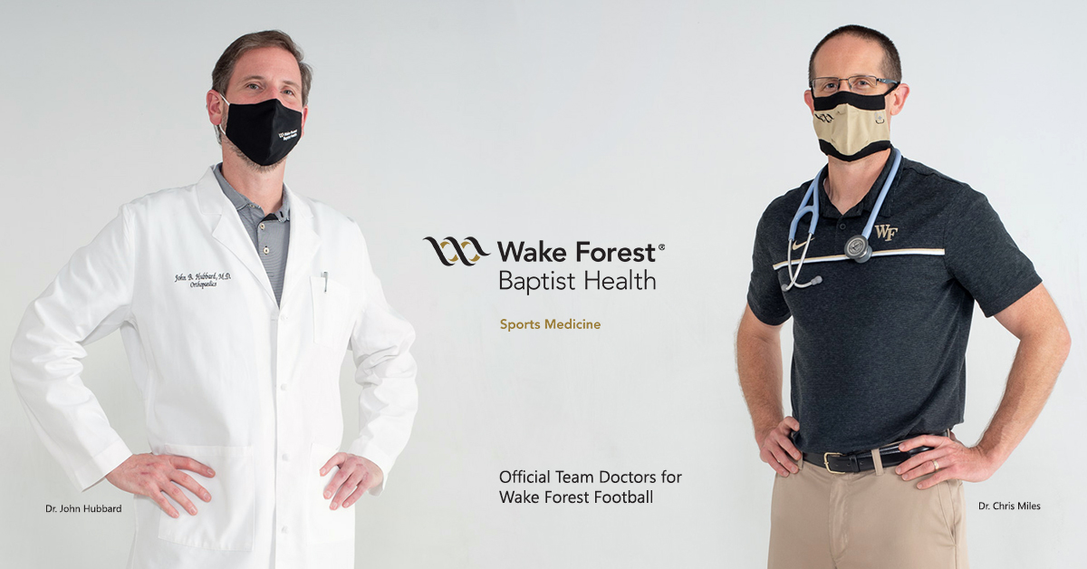 As the official team doctors for Wake Forest Athletics, we want to wish the Demon Deacons the best of luck against Clemson in their first football game of the season! We also want to welcome ESPN College GameDay to Winston-Salem. #GoDeacs! bit.ly/3bJl3Bf