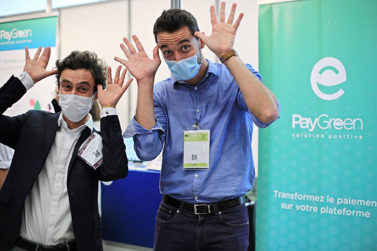 Zei_world's tweet photo. Au salon #produrable , nous avons aussi retrouvé @PayGreen_fr notre partenaire à impact ! 💚

Paygreen propose des modes de paiement innovants et éco-responsables pour réduire l'impact de nos transactions. 💳🌱

#onsymettous #rse #Produrable2020 https://t.co/LsqfWGIgdE