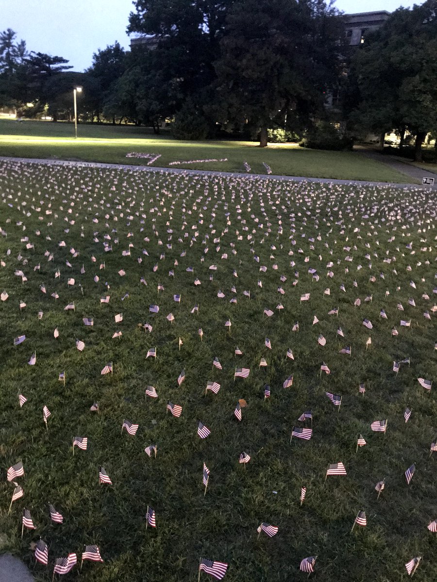 IowaState_YAF's tweet image. “One of the worst days in America’s history saw some of the bravest acts in Americans’ history. We’ll always honor the heroes of 9/11. And here at this hallowed place, we pledge that we will never forget their sacrifice.”
—President George W. Bush #NeverForget @yaf
