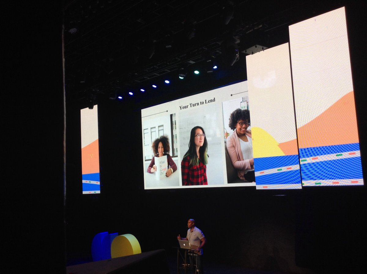 Soon after I started getting invited to speak at tech events, I decided to use my platform as a speaker to normalize Black women in tech.So, I started using stock images of Black women in my slides, particularly in my "Lending Privilege" talk.