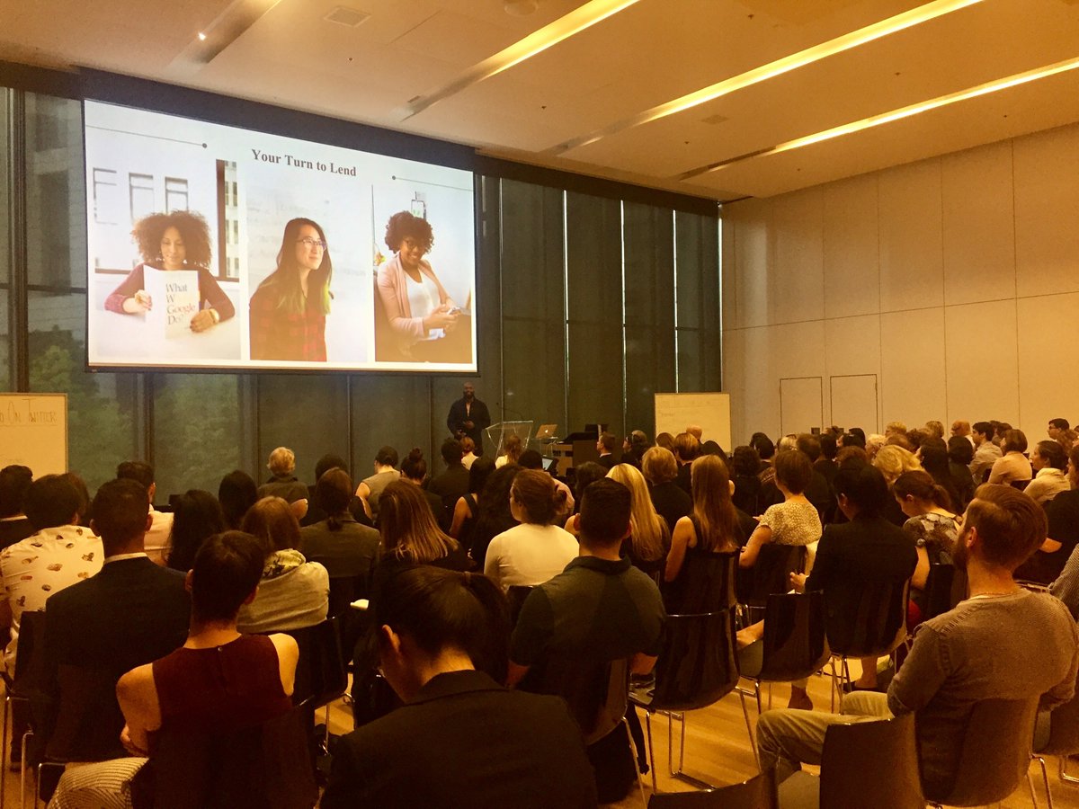 Soon after I started getting invited to speak at tech events, I decided to use my platform as a speaker to normalize Black women in tech.So, I started using stock images of Black women in my slides, particularly in my "Lending Privilege" talk.