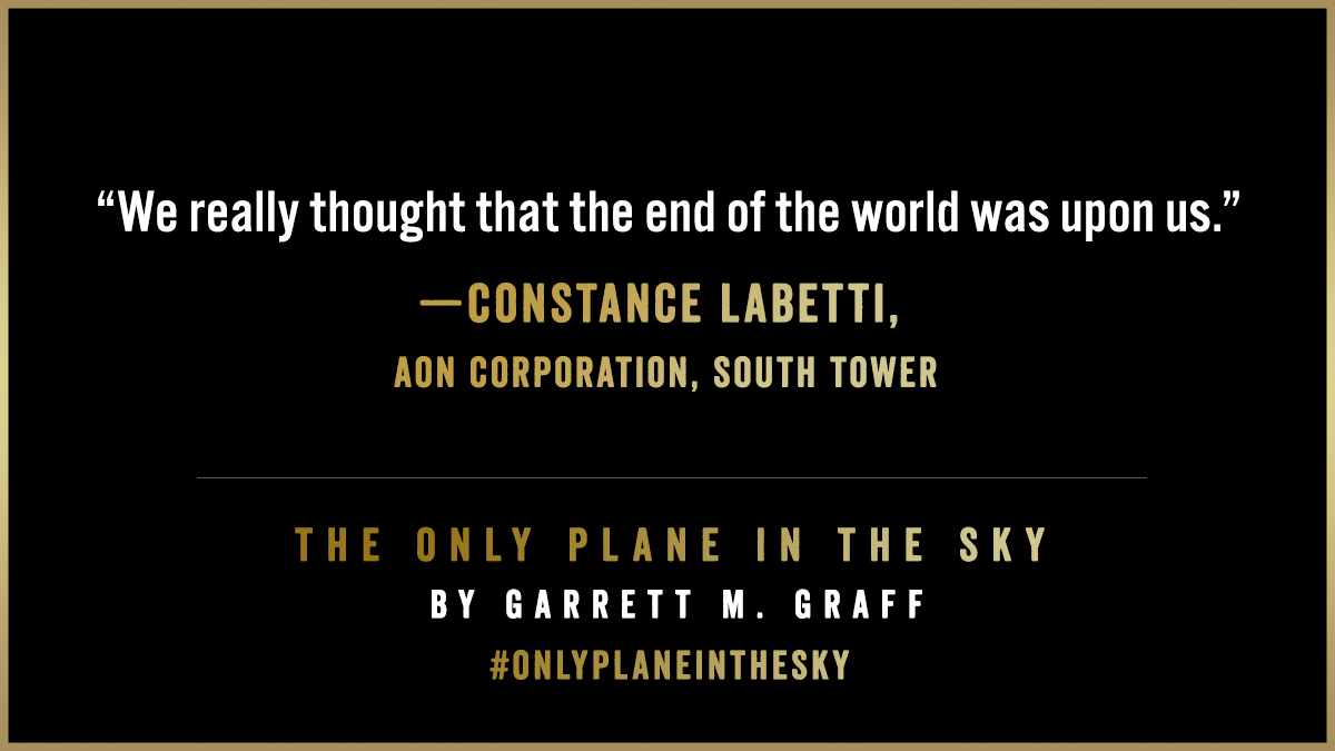 Constance LaBetti, Aon Corporation, South Tower: We really thought that the end of the world was upon us.