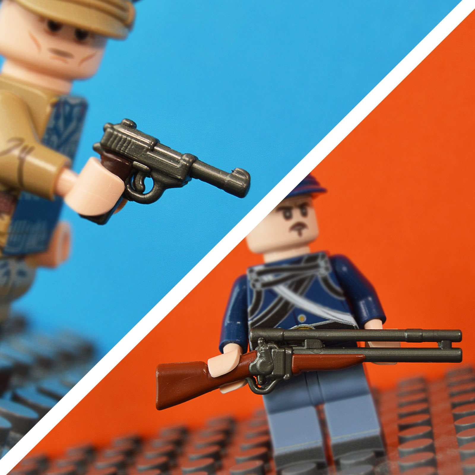 UnitedBricks on X Kit out your minifigures with these two amazing guns The Reloaded P38 and Sharps Rifle with Scope from Brickarms have arrived and are now available for purchase. https t MAQ2TYFxA...