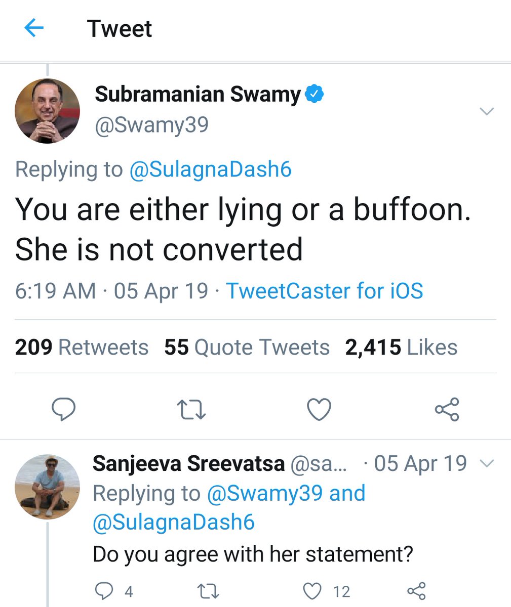 - "She is an adult... Blah"- "She is not converted"We must all believe this because her official name is Suhasini "Haider". You all can also keep such surnames without getting converted. Try it. Ms will allow you an existence like that/distribute surnames. #BoastLikeSwamy