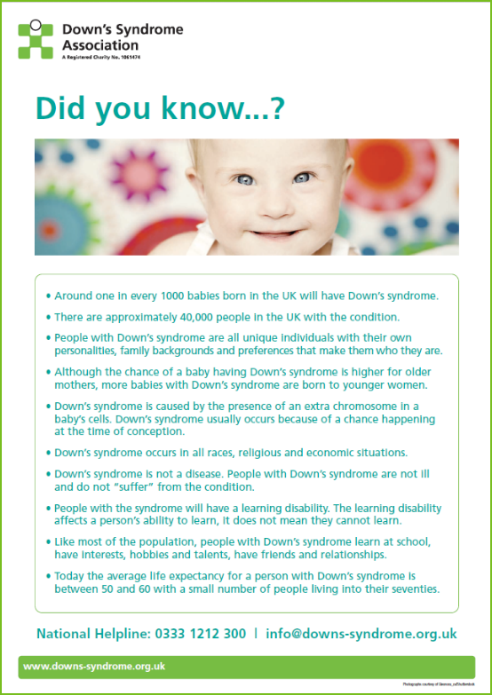Powys_salt's tweet image. For today’s #ALNFriday we’re sharing some facts about #downsyndrome 

💙💛💙💛💙💛💙💛💙

#additionallearningneeds #downsyndromeawareness #SpecialEducation