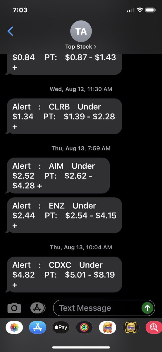 NotAlerts's tweet image. $AIM this bullshit again haha. 
Screenshots from 9/11/2020 and 8/13/2020 #TopStockAlerts