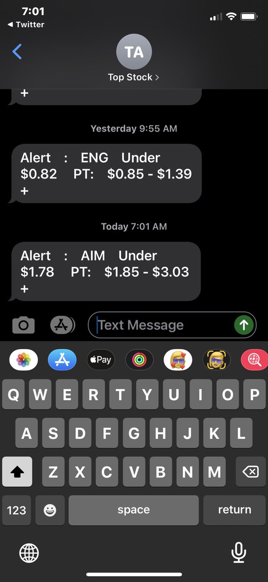 NotAlerts's tweet image. $AIM this bullshit again haha. 
Screenshots from 9/11/2020 and 8/13/2020 #TopStockAlerts