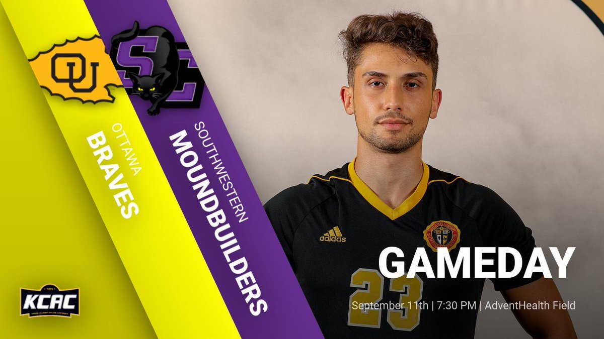 .<a href="/ottawamensoccer/">Ottawa Men’s Soccer</a> Hosts <a href="/buildersports/">Southwestern College Moundbuilders</a> TODAY at AdventHealth Field. The match is slated to begin at 7:30 p.m. No external fans allowed. Live stats and video links are at buff.ly/2nXjvis. #BraveNation