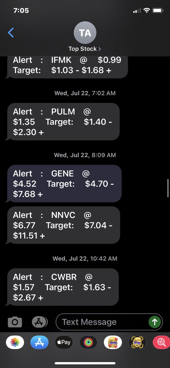 NotAlerts's tweet image. $GENE another #TopStockAlerts fail. They ORIGINALLY alerted at $4.52, which fucked a lot of people over. Don’t fall for this scam.