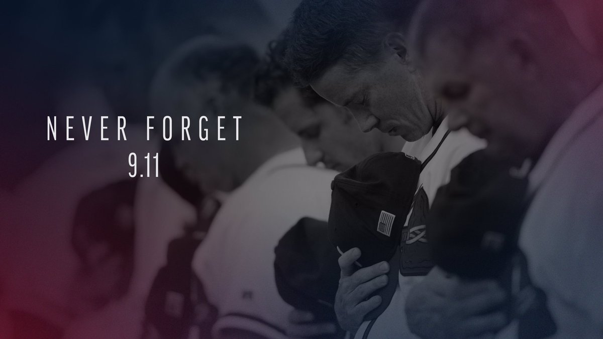 Braves's tweet photo. Today and every day, we will #NeverForget. https://t.co/Zqnts7cYJe