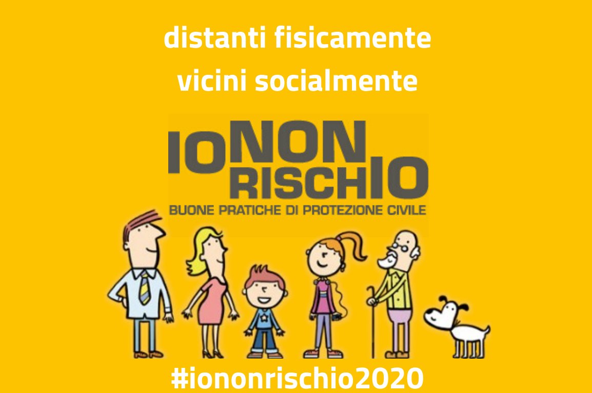 💛11 ottobre 2020: torna #iononrischio! Con una novità in più: le buone pratiche di protezione civile si fanno #digitali!📲💻 Una veste nuova sempre con:
✔️i volontari di protezione civile👷
✔️la diffusione delle buone pratiche🗣
✔️la #prevenzione dei rischi🏚
🔜#iononrischio2020